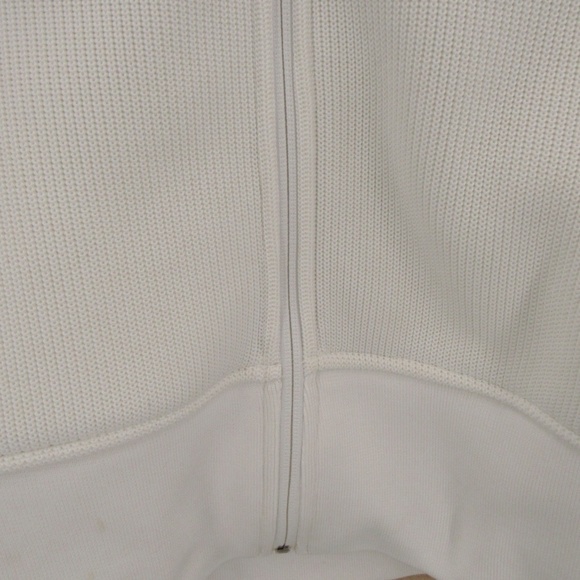 SPYDER White Zipper Front Sweater Hoodie Jacket L - Picture 2 of 16